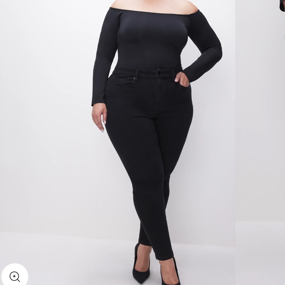 GOOD AMERICAN JEANS IN BLACK **PLUS SIZE** LOTS OF STRETCH